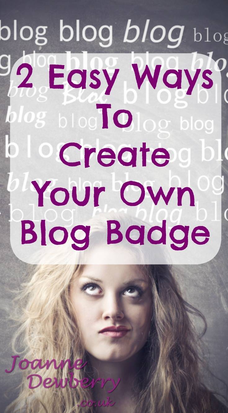 create your own blog badge