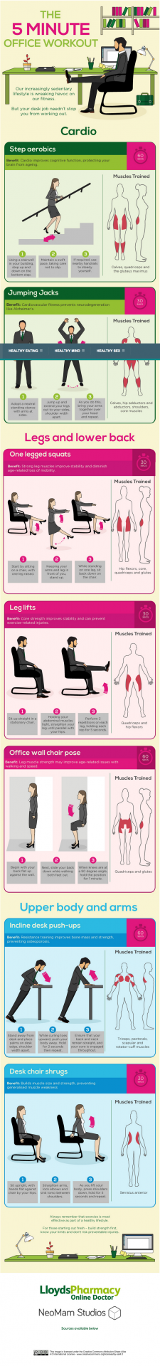 5 Minute Exercise at Work   Everyman Health