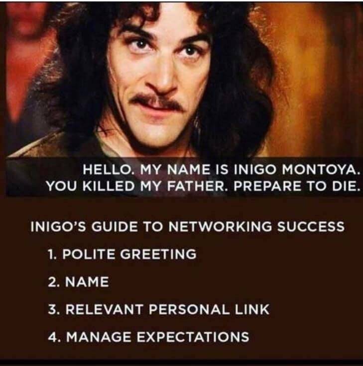 inigo montoya guide to networking