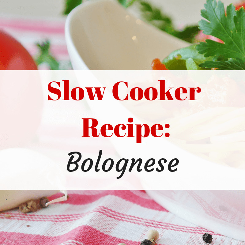 bolognese slow cooker recipe