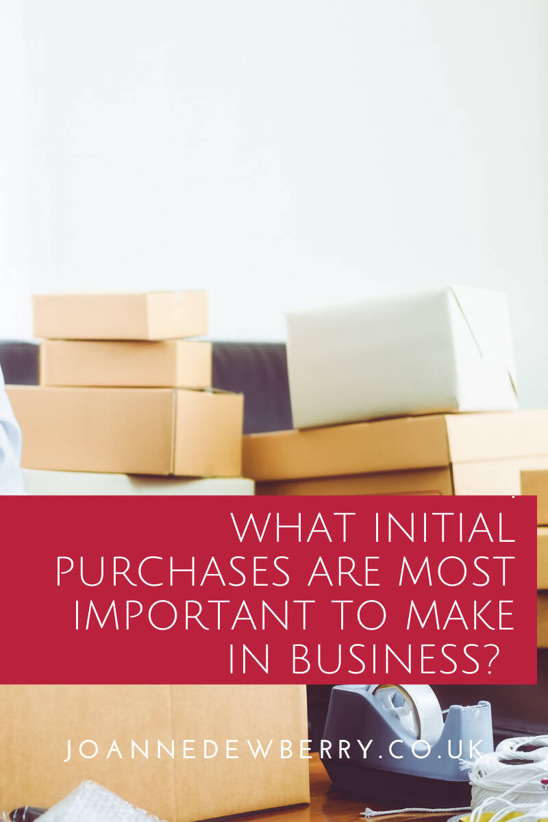What Initial Purchases Are Most Important To Make in Business?