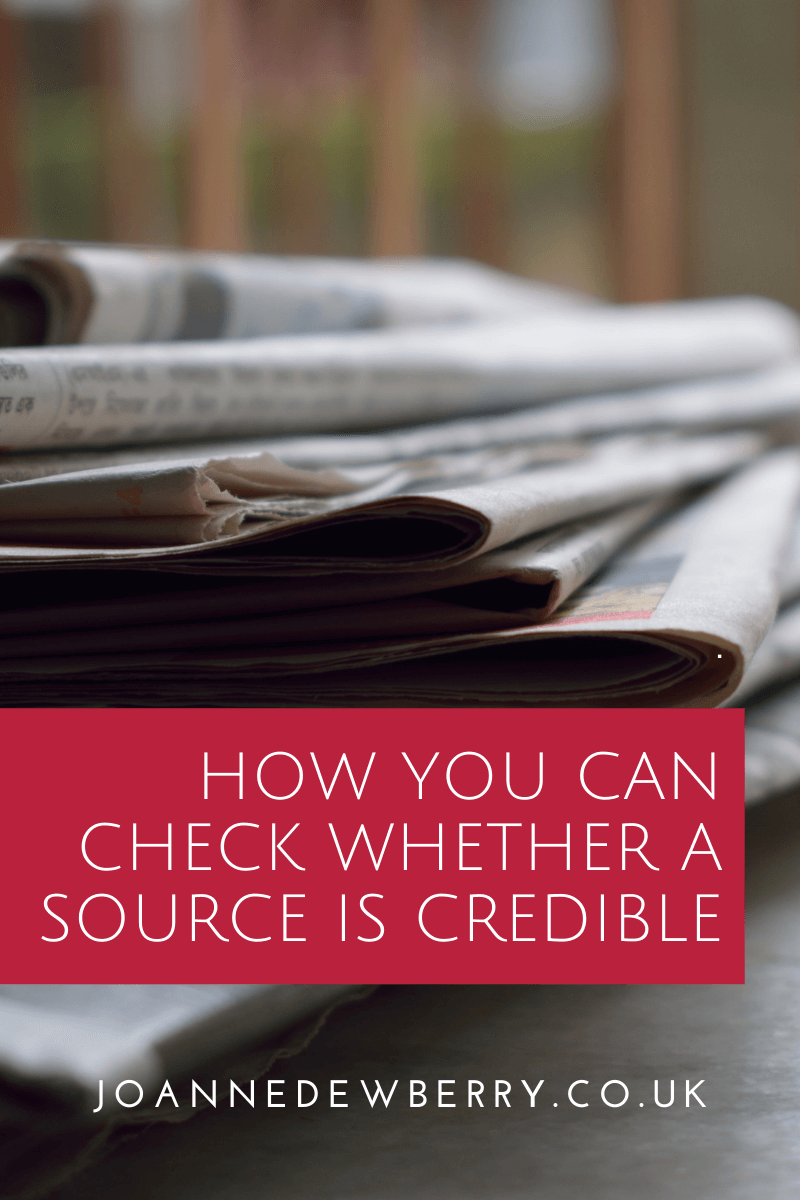 How You Can Check Whether a Source Is Credible 
