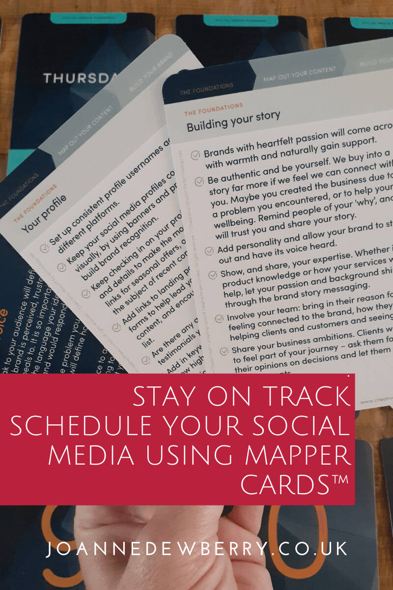 Stay On Track Schedule Your Social Media Using Mapper Cards™
