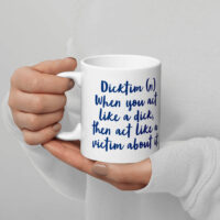 dicktim glossy white mug
