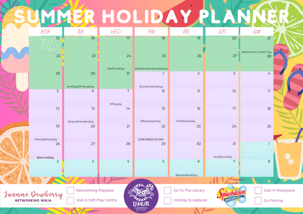 summer holiday planner 2024